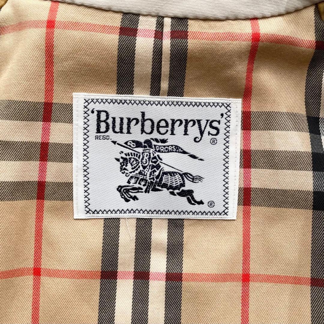 【美品】Burberry ステンカラーコート　ノバチェック　七分袖　S〜M