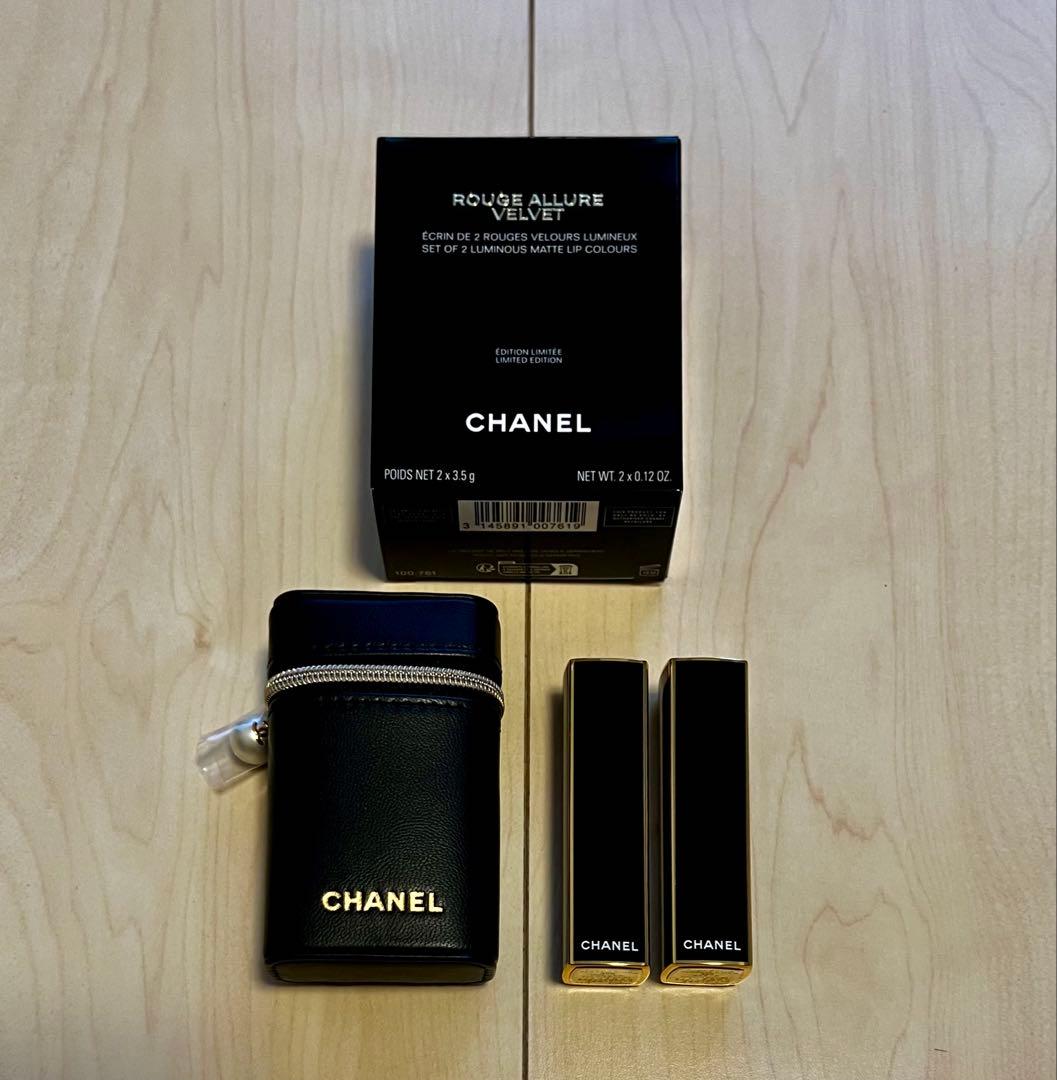 【特別限定完売品】CHANELシャネルリップスティックセット パール付きポーチ