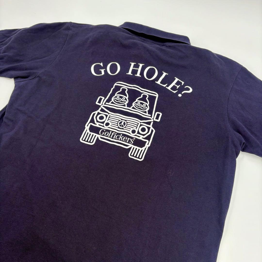 Golfickers ゴルフィッカーズ ポロシャツ XL 紺 ネイビー 862