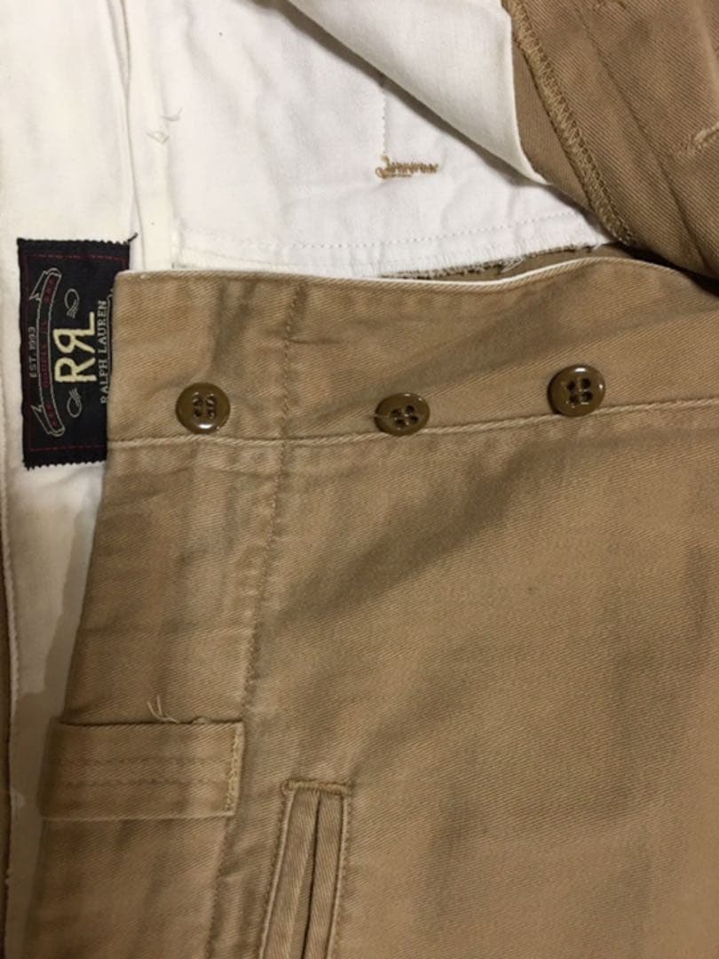 ラルフローレン初期三つ星RRL パンツ チノパン アメリカ製　コットンパンツ