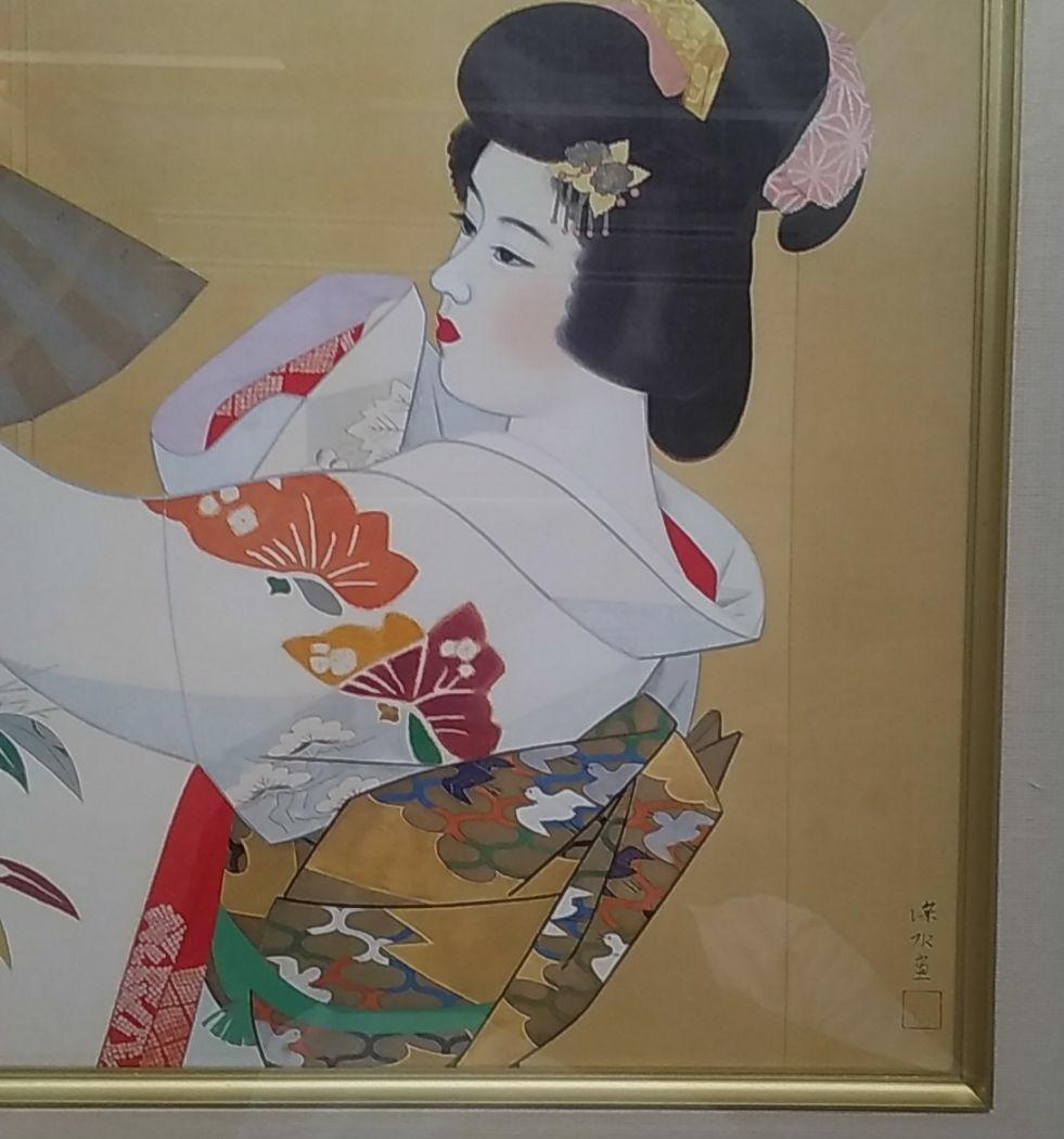 日本画 伊東深水、都鳥