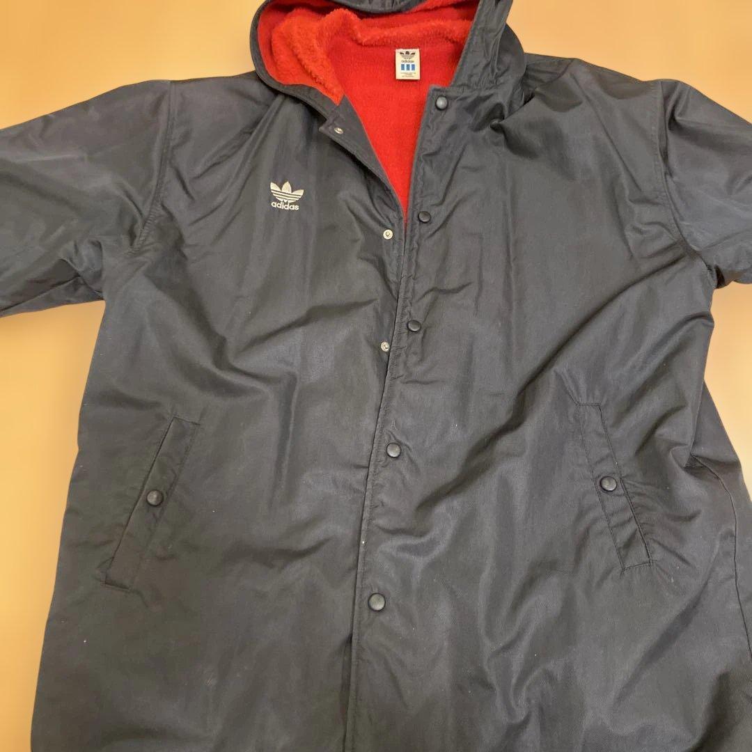 90'S ヴィンテージadidas ベンチコート 黒