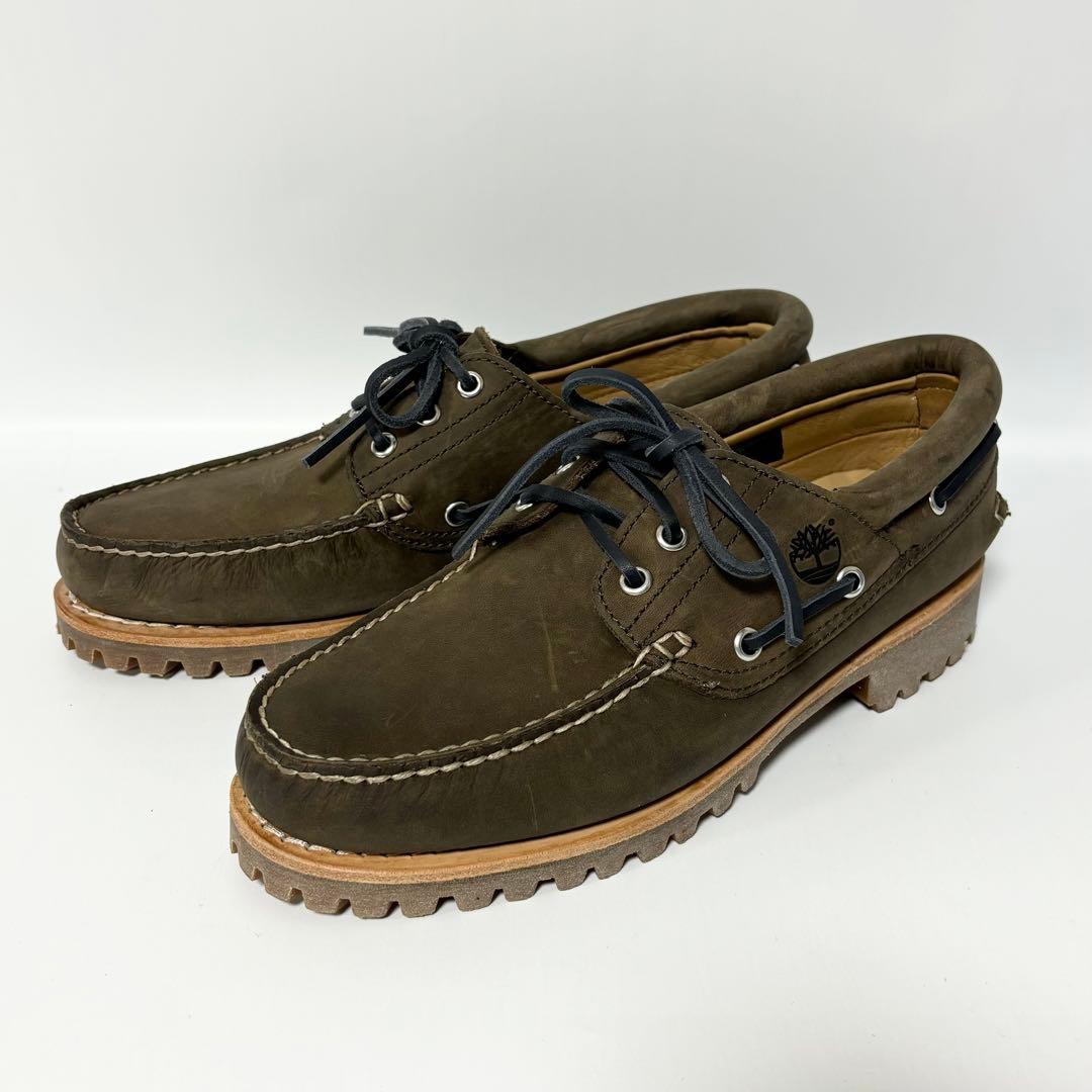 【訳あり】 ティンバーランド 3アイ クラシック ラグ シューズ オリーブ