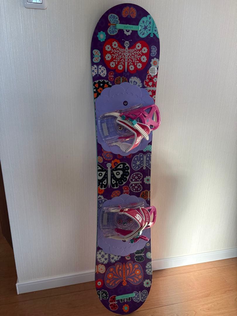 Burton スノーボード 蝶と花デザイン　120cm
