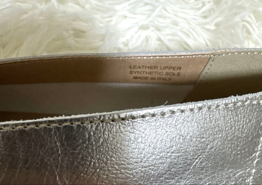 ◆美品◆Stilmoda ラウンドトゥパンプス フラットシューズ シルバー 39