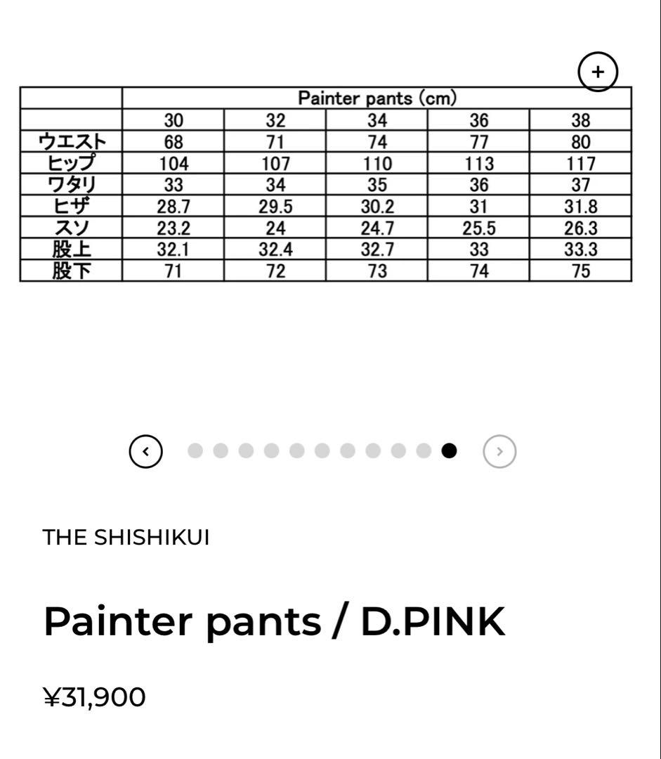 THE SHISHIKUI Painter pants シシクイ
