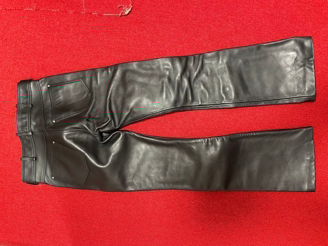 レザー ブラック フレアパンツーHARLEY-DAVIDSON