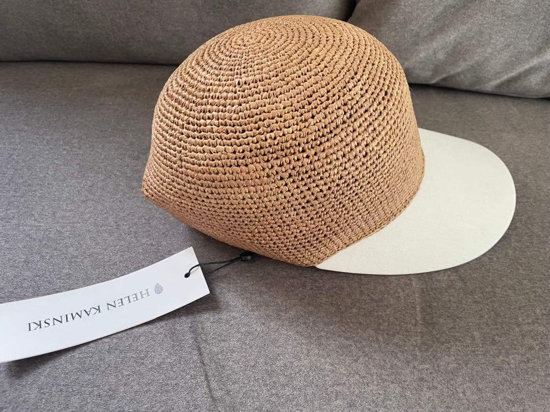 HELEN KAMINSKI 麦わら帽子 ベージュ/ホワイト