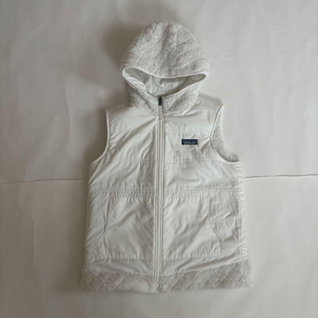 patagonia フリースベスト リバーシブル Mサイズ ホワイト