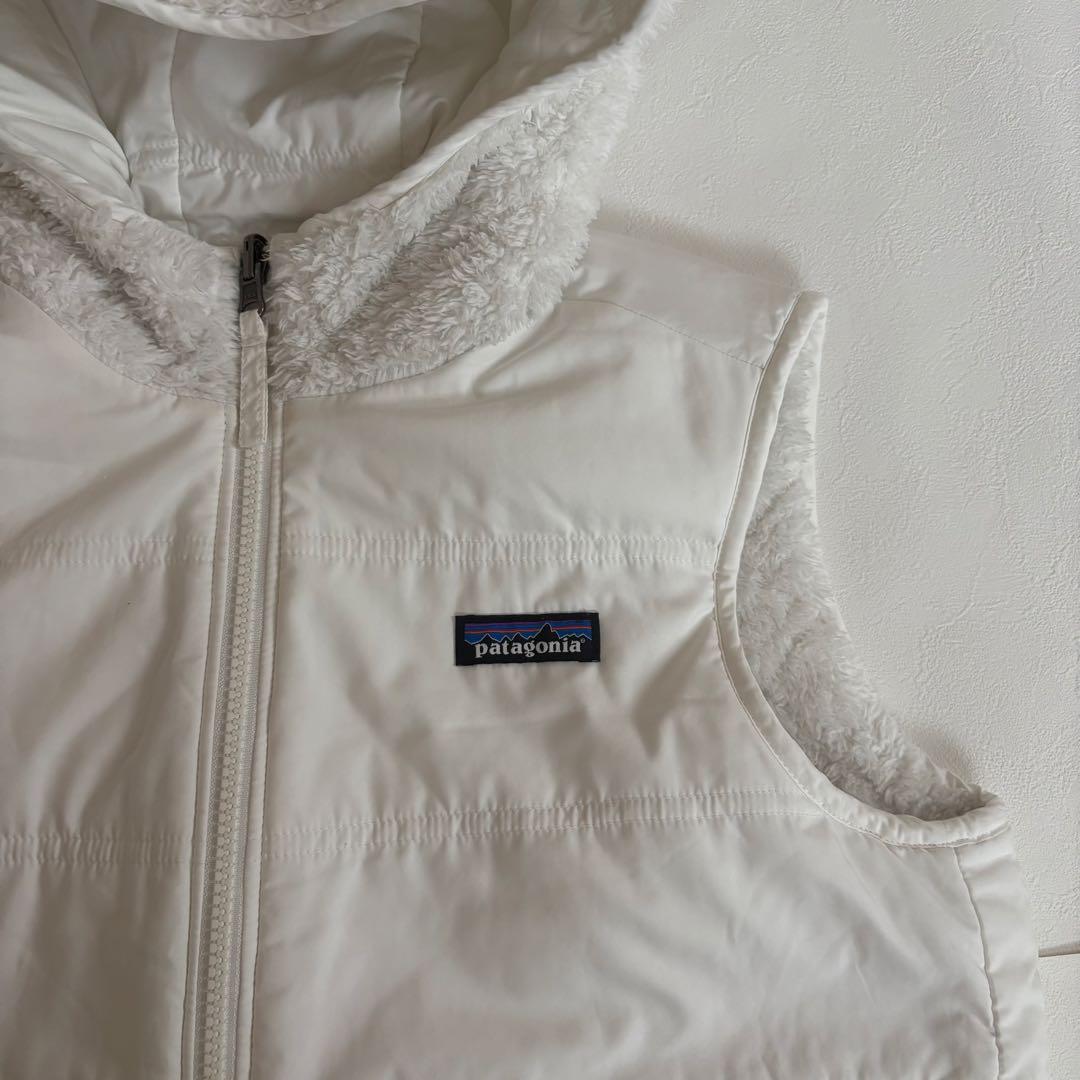 patagonia フリースベスト リバーシブル Mサイズ ホワイト