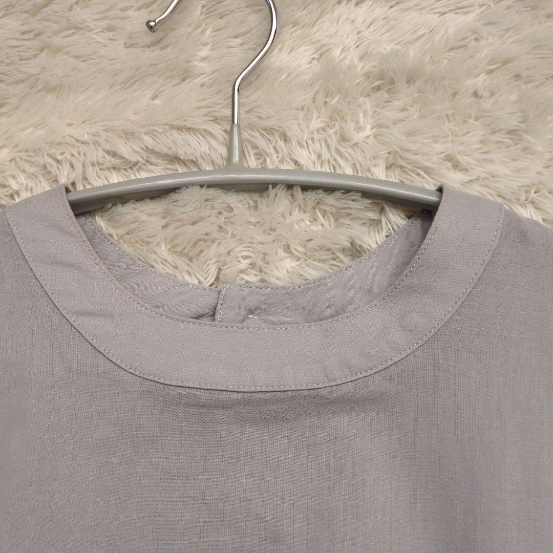 2024SS　ビアズリー 　ギャザー　チュニック　ワンピース　グレー