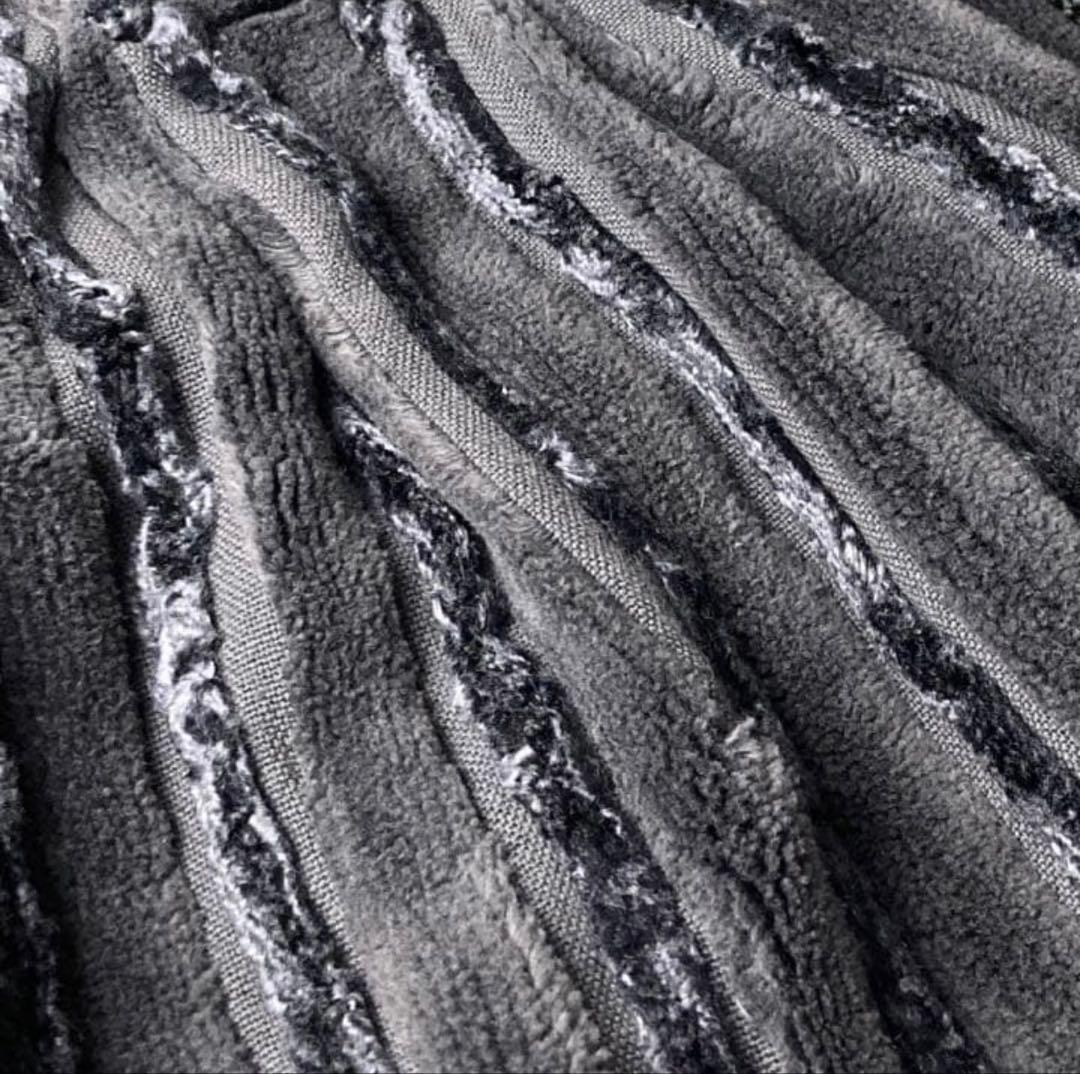 希少 90s~ 柄切替 デザイン 太畝コーデュロイ 極太 イージー ワイドパンツ