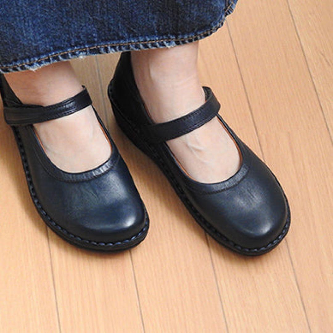 ✨極美品✨H.P.S. ストラップ コンフォートシューズ パンプス 外反母趾 黒