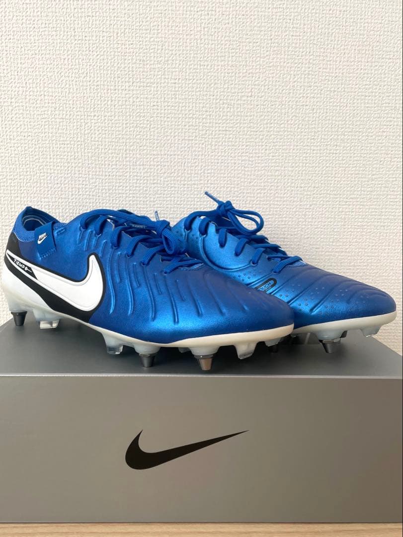 NIKE ティエンポレジェンド10 SG/ブルー×ホワイト(27.0cm)