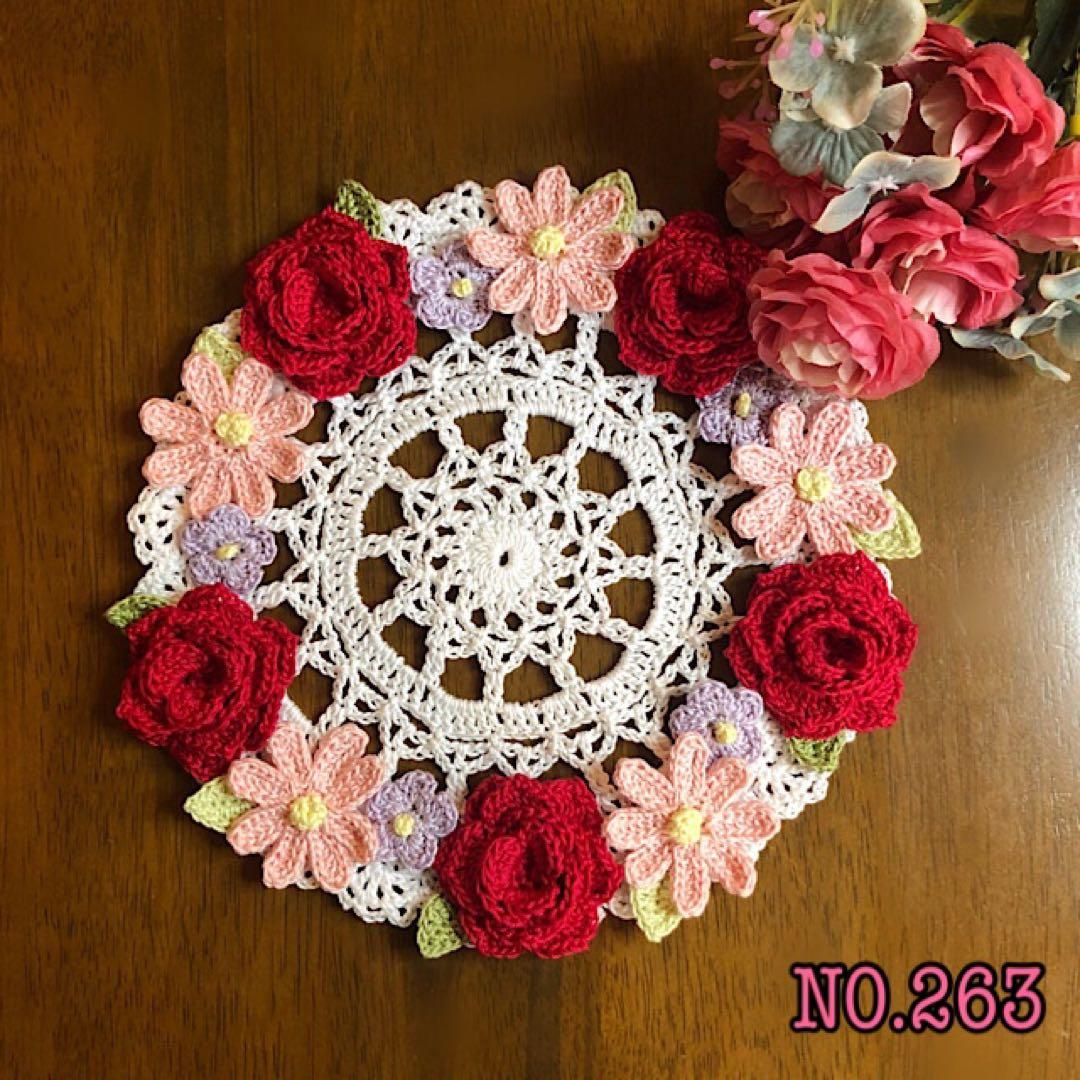 strawberry＊ハンドメイド＊レース編み＊ドイリー