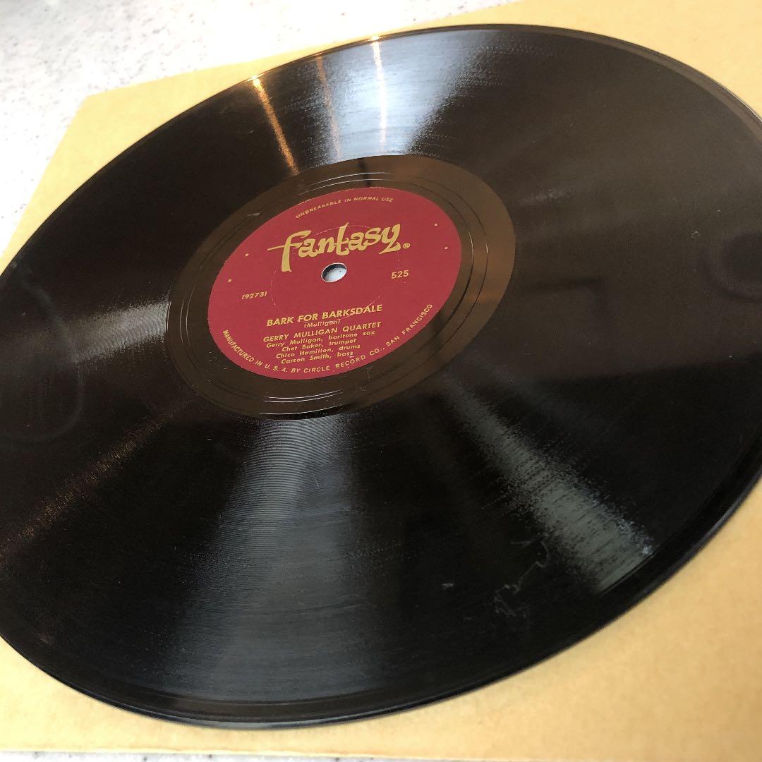 超貴重！78rpm GERRY MULLIGAN CHET BAKER