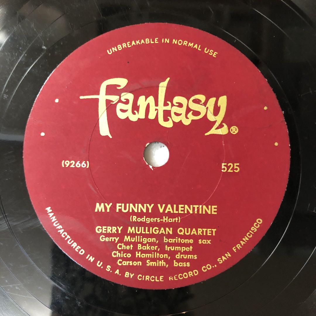 超貴重！78rpm GERRY MULLIGAN CHET BAKER