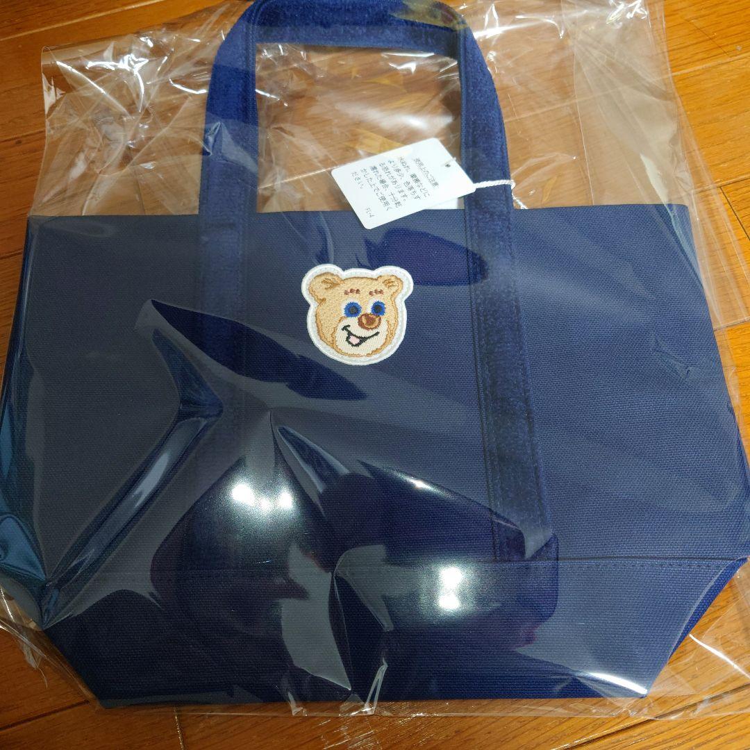 FEILER　フェイラー　オールドテディガール　ワッペントートバッグ　ネイビー小