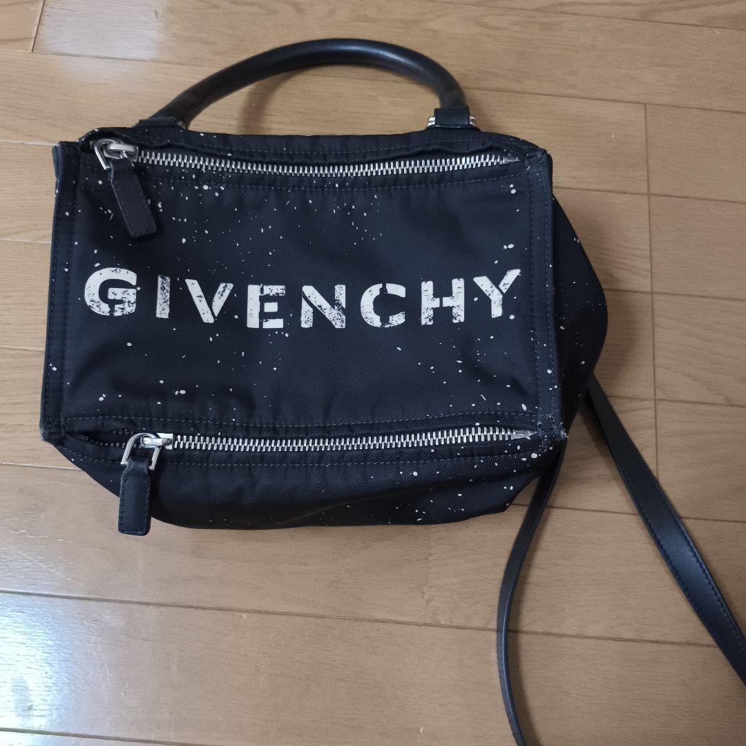 GIVENCHY パンドラ スプラッター ブラック ショルダーバッグ