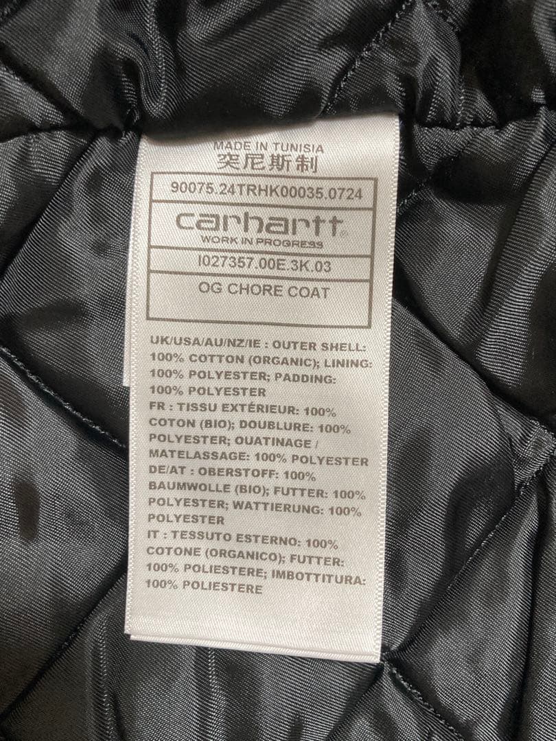 【早い者勝ち】Carhartt Chore Coat 黒 Mサイズ