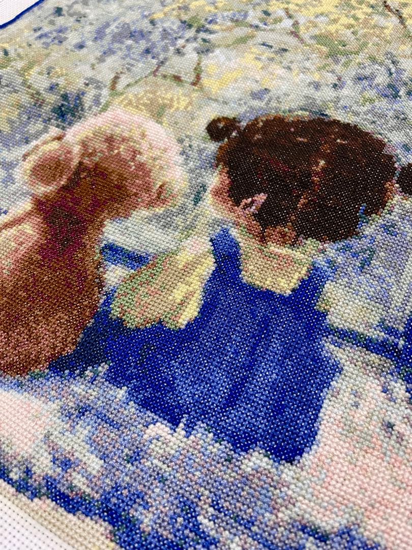 ☆ミュゲ☆オーダー クロスステッチ No.88 女の子と犬 9800