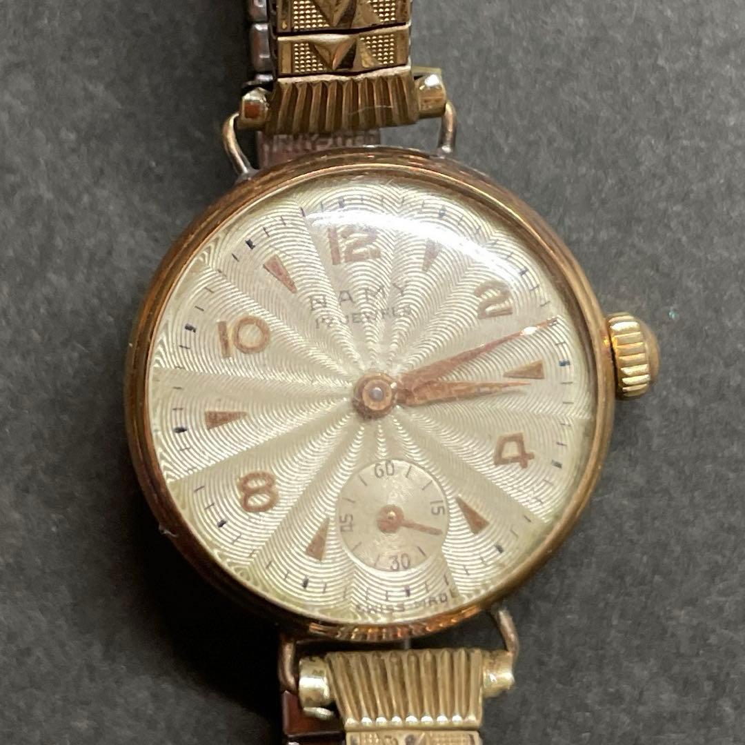 希少 NAMY 手巻き時計 17石 スイス時計