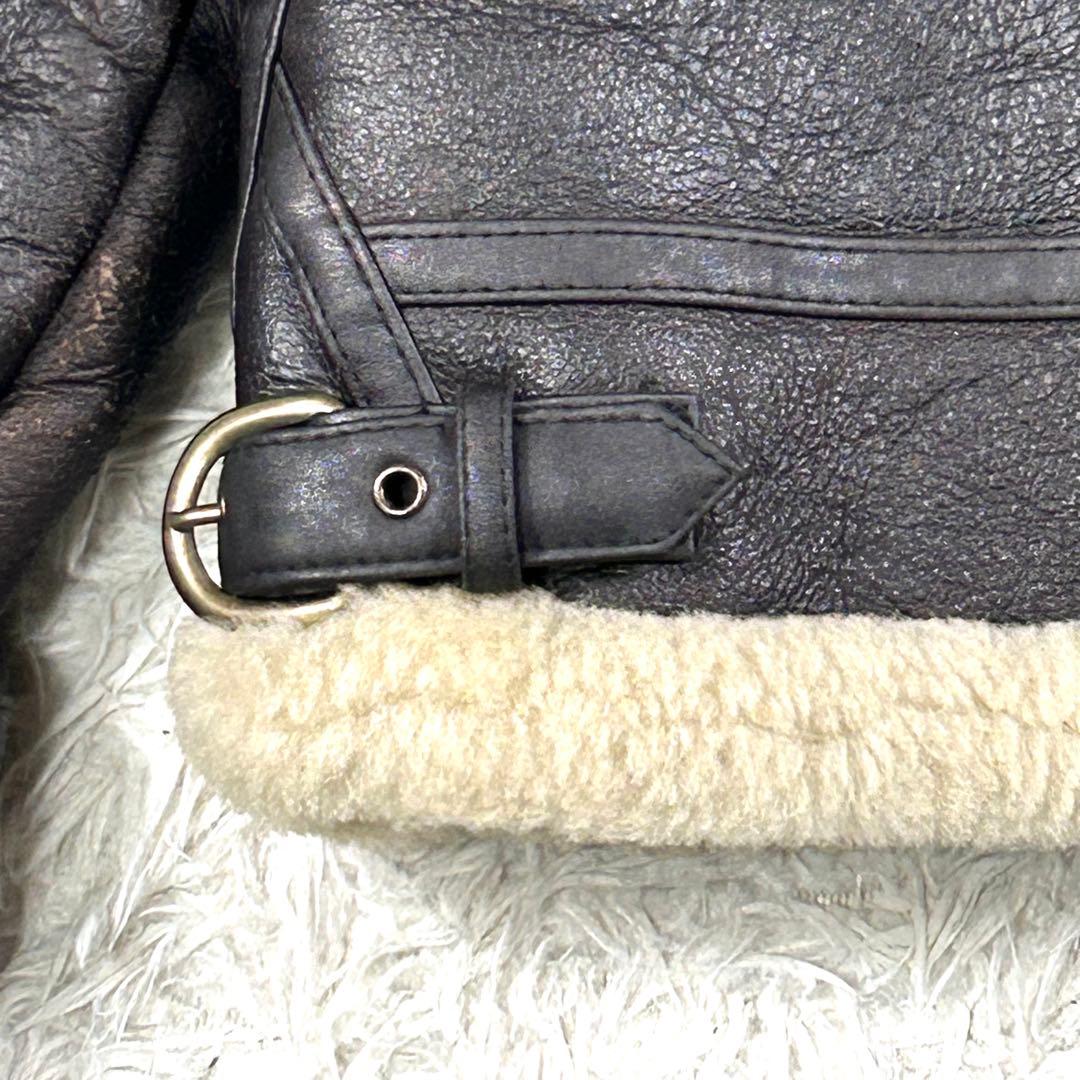 極美品 B-3 フライトジャケット L相当 ムートン ミリタリー シープスキン