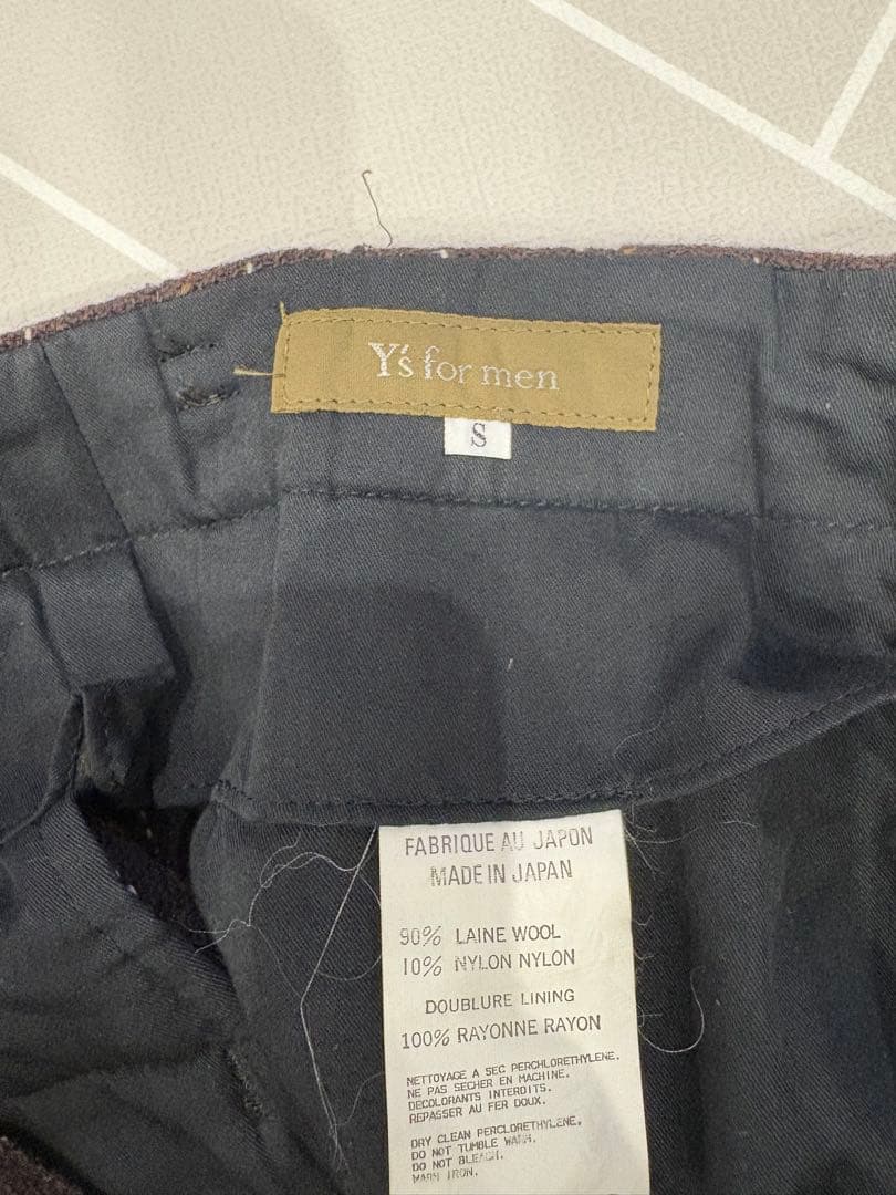Y's for men ワイドスラックス　ブラウン