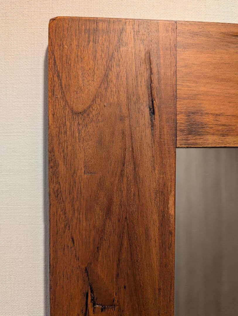 くもさん用★KANADEMONO チーク無垢材 ヴィンテージミラー 90×180