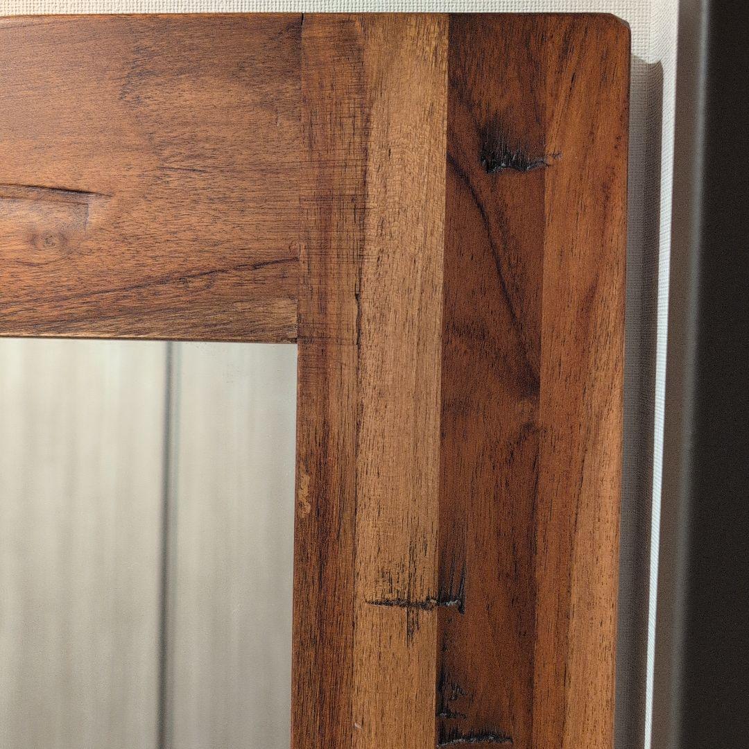 くもさん用★KANADEMONO チーク無垢材 ヴィンテージミラー 90×180