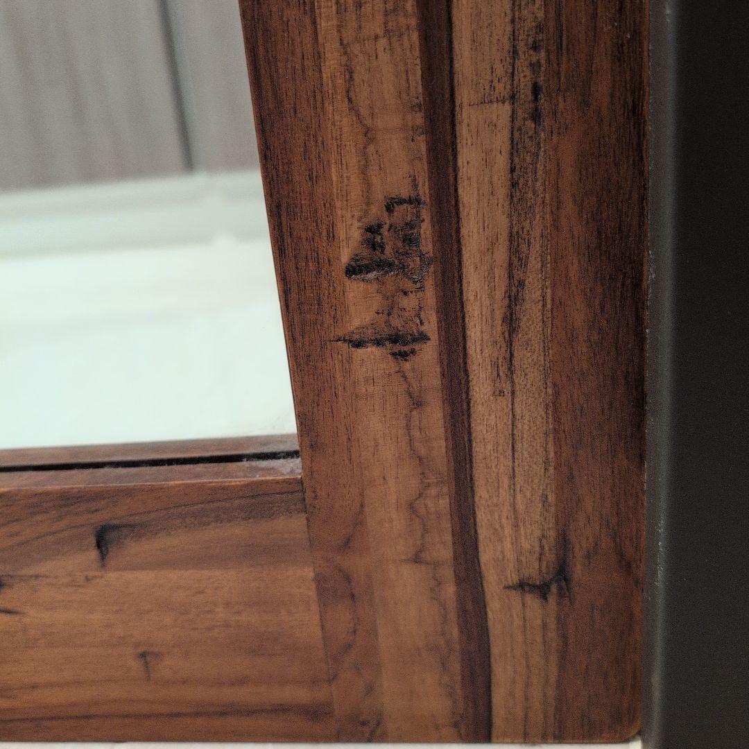 くもさん用★KANADEMONO チーク無垢材 ヴィンテージミラー 90×180