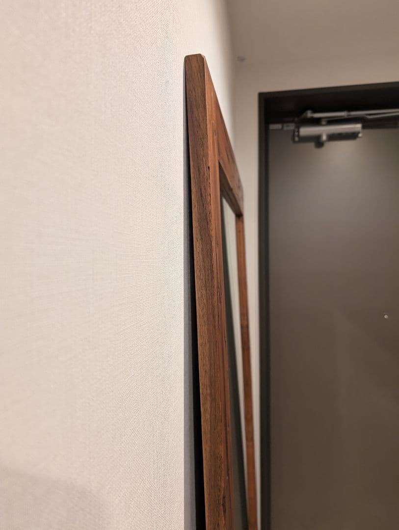 くもさん用★KANADEMONO チーク無垢材 ヴィンテージミラー 90×180