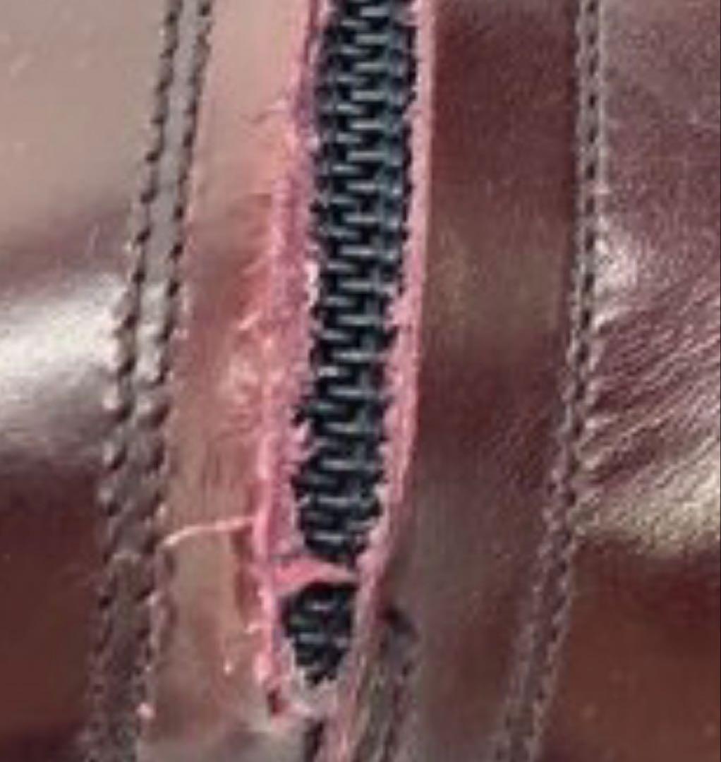 フローシャイム サイドジップ レザー ヒールブーツ