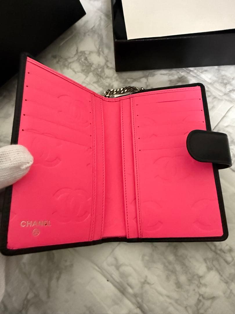 未使用品✨CHANELシャネルカンボンライン二つ折り財布