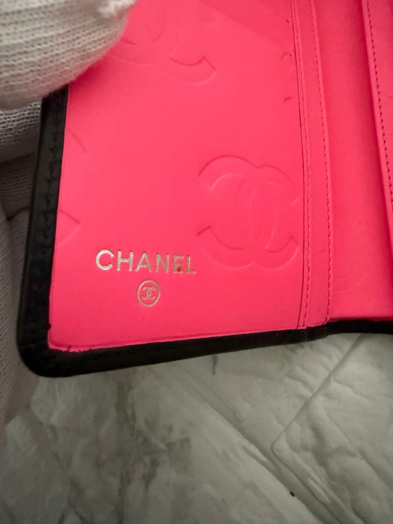 未使用品✨CHANELシャネルカンボンライン二つ折り財布