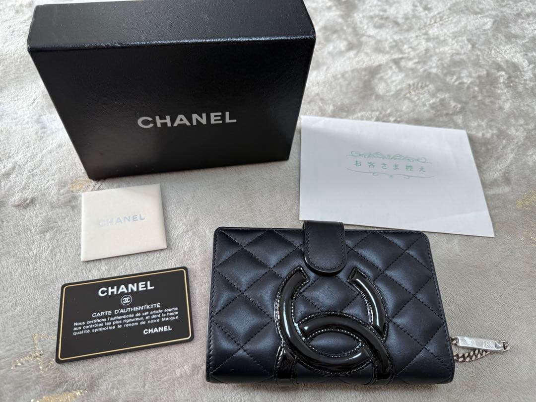 未使用品✨CHANELシャネルカンボンライン二つ折り財布