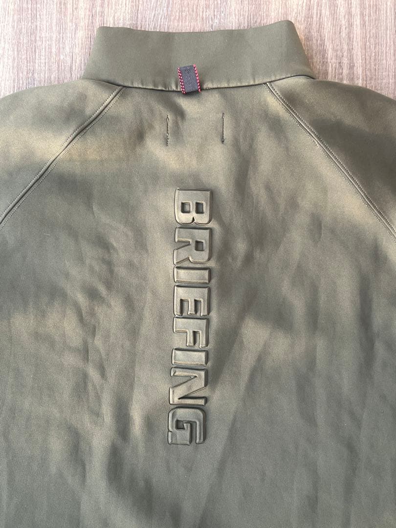 ブリーフィング BRIEFING 3Dロゴ ハーフジップジャケット XL