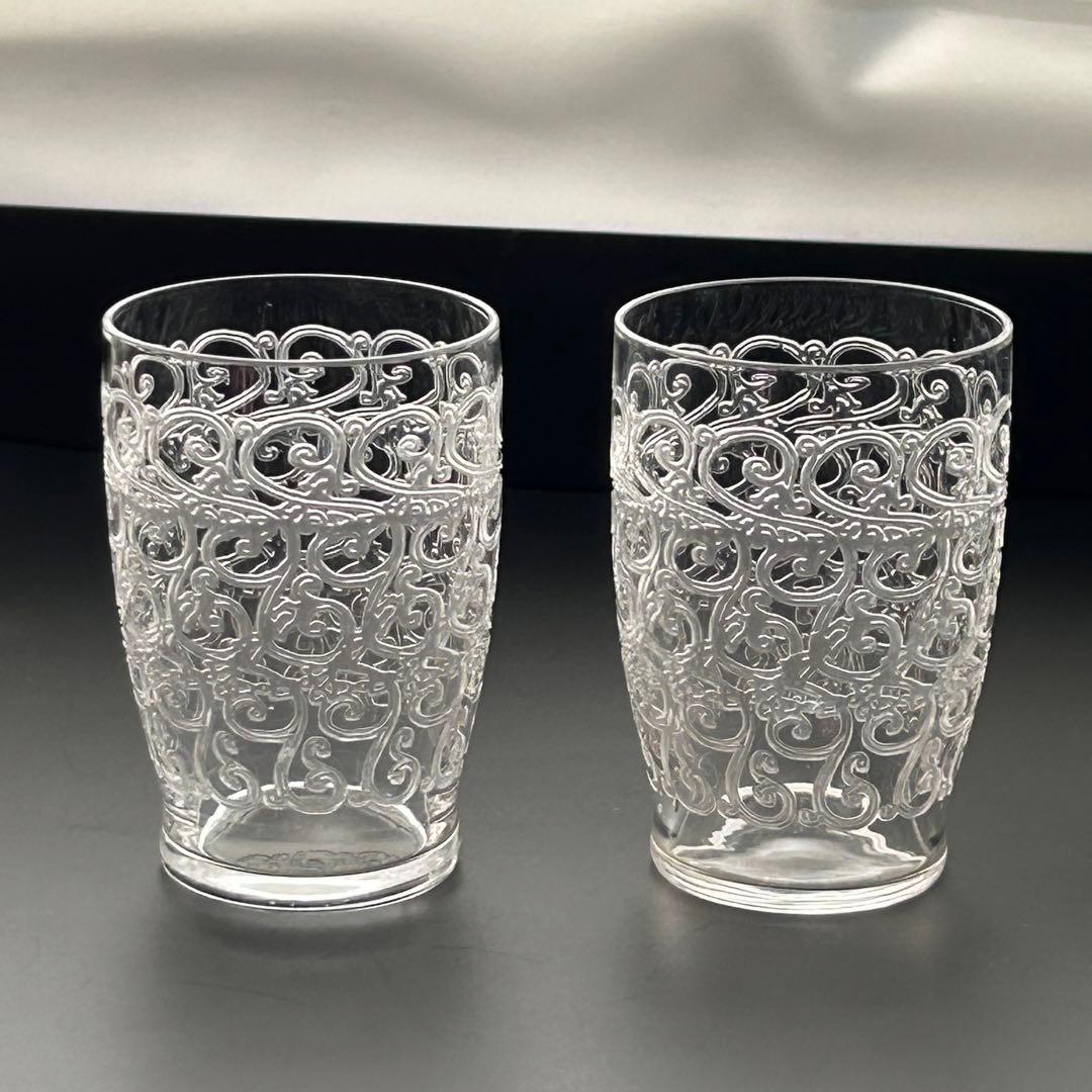 オールド　バカラ　ローハン グヴィユ　グビュ　GOUVIEUX 樽型　ペアグラス