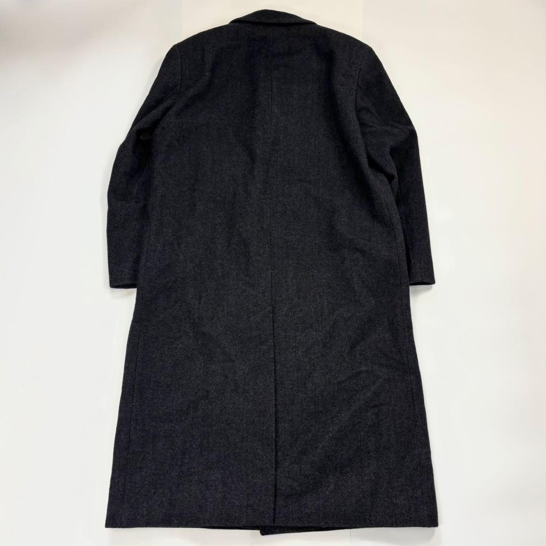 極美品✨ ヒューゴボス チェスターコート ウール素材 L ダークグレー