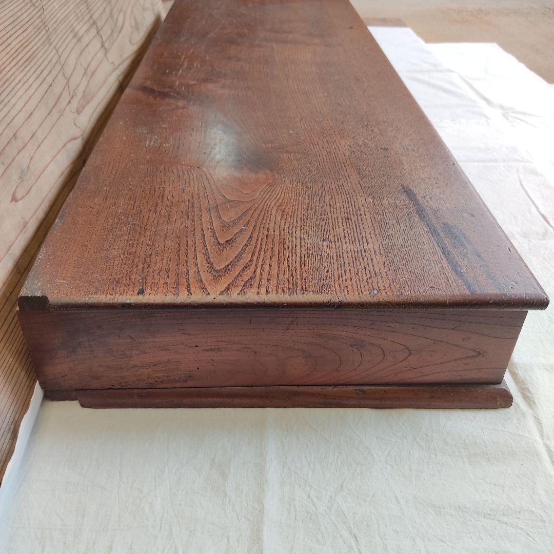 置床 欅 一枚板 アンティーク 骨董 時代物 棚 ディスプレイ 陳列棚