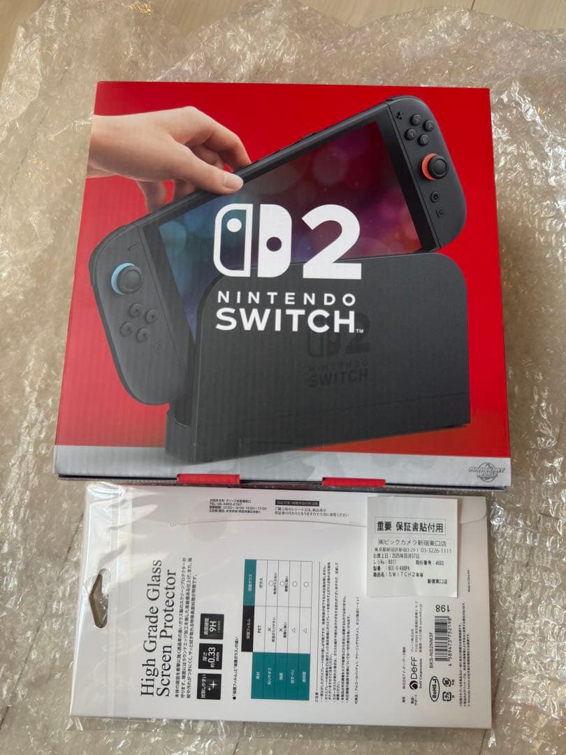 【新品未使用】Nintendo Switch2+画面保護フィルム