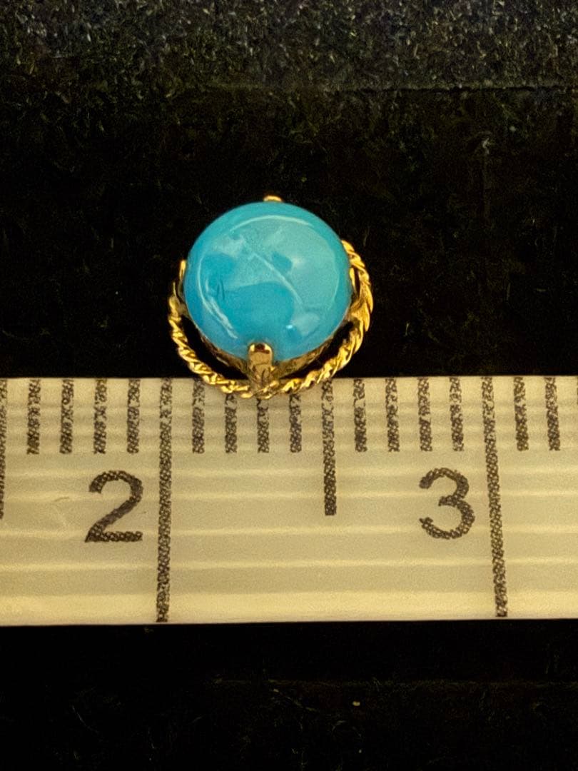 K18 yg トルコ5mmスタッドピアス