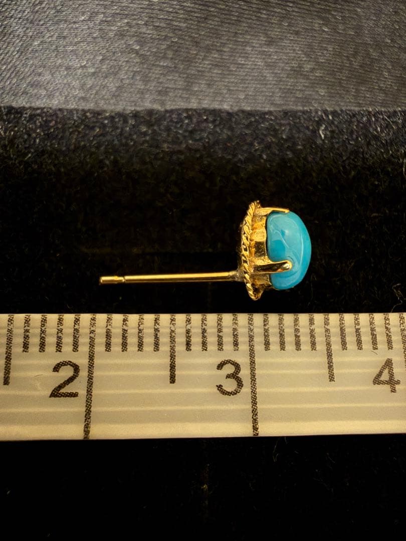 K18 yg トルコ5mmスタッドピアス