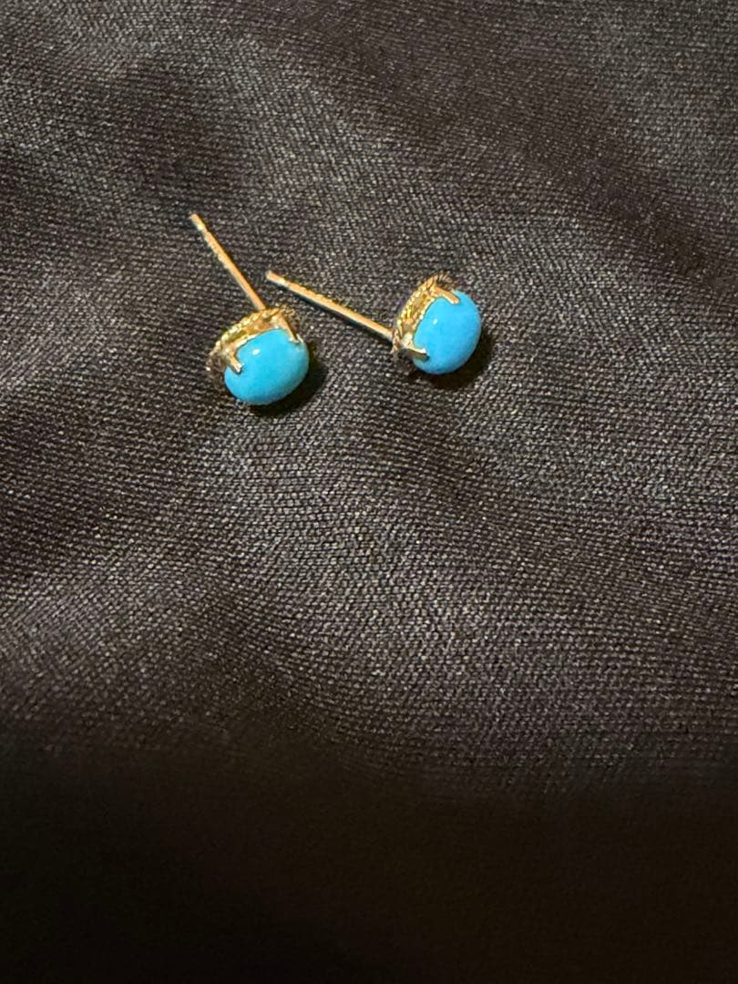 K18 yg トルコ5mmスタッドピアス