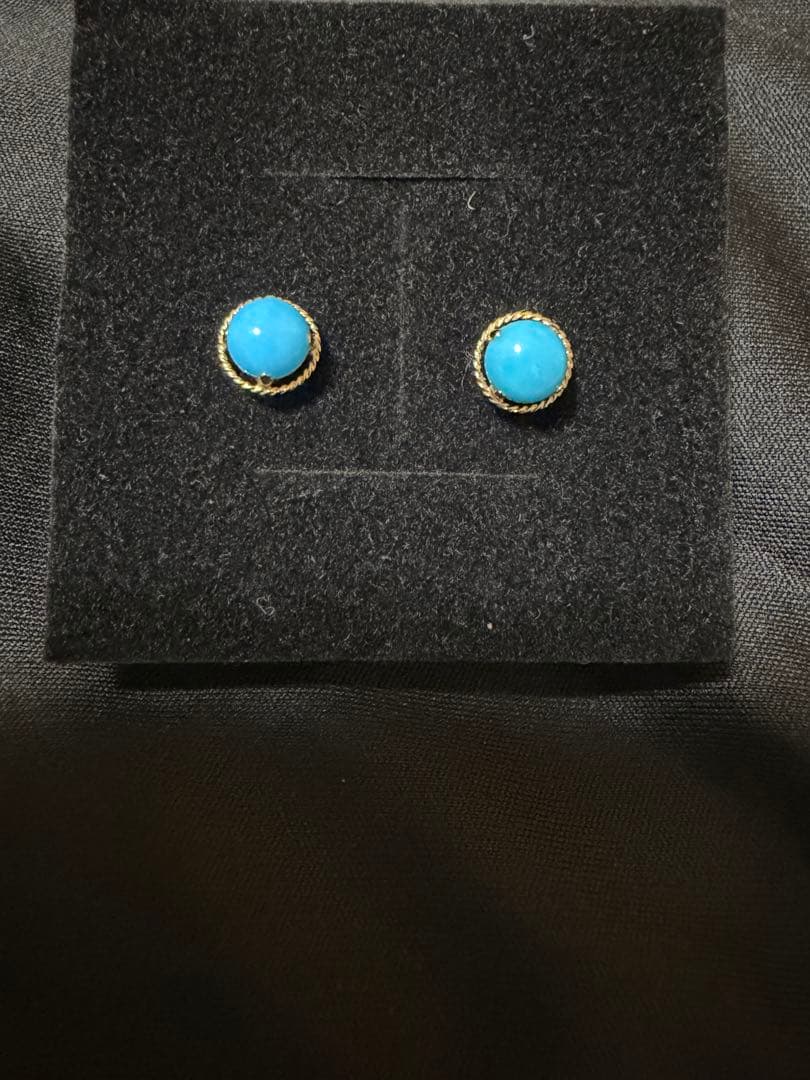 K18 yg トルコ5mmスタッドピアス