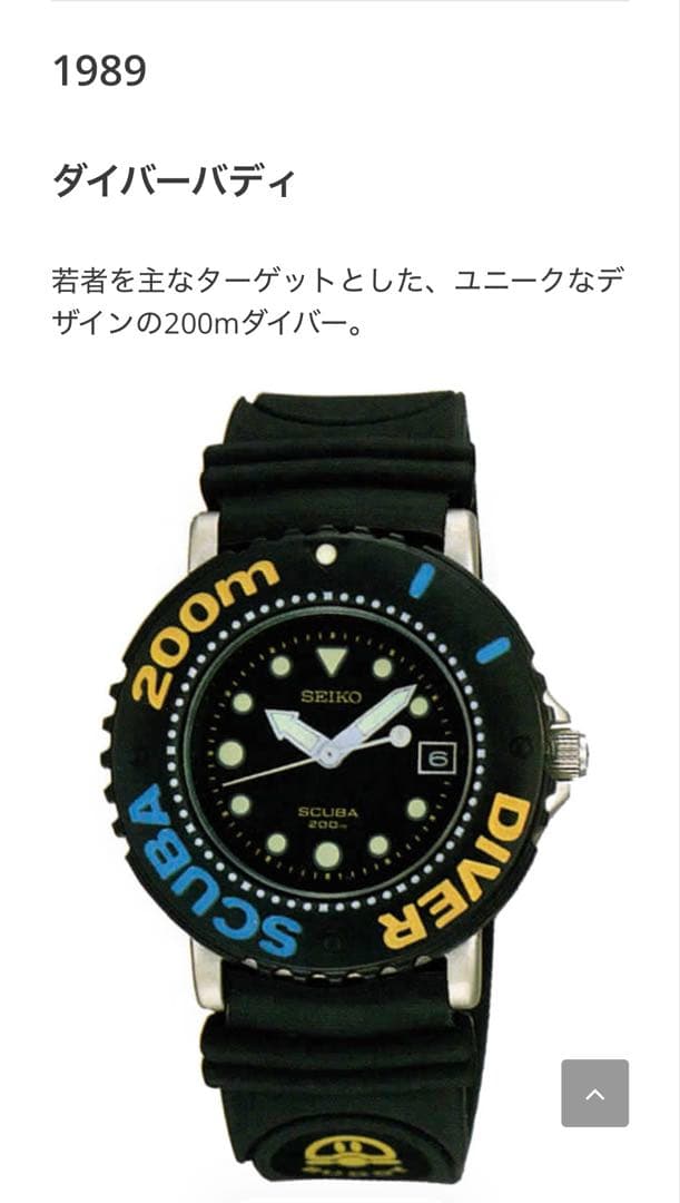 unchantomao.SEIKO ダイバー SCUBA 200m 腕時計