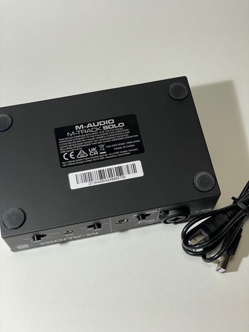 M-TRACK SOLOオーディオインターフェースTASCAMコンデンサーマイク