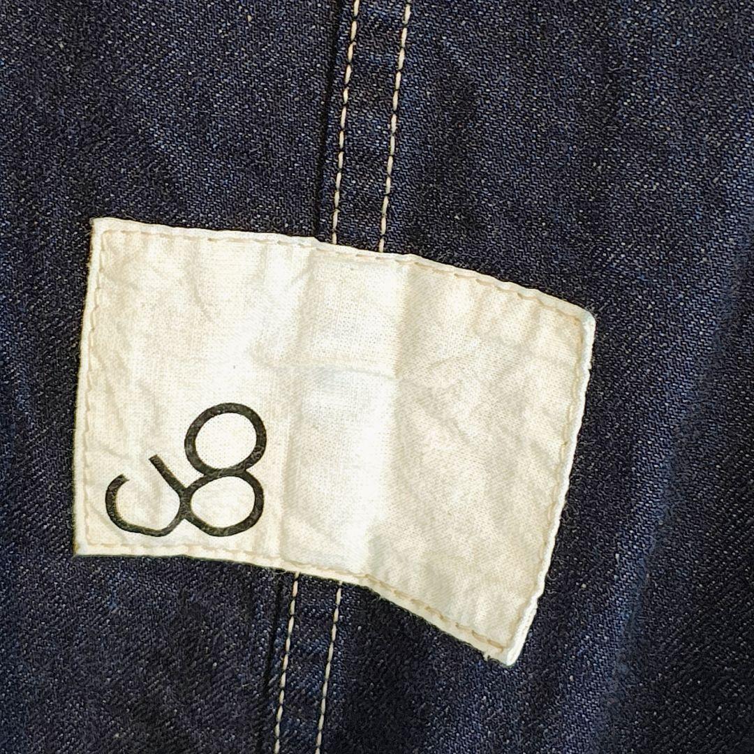 美品 Johnbull ジョンブル デニム ミニサロペット スカート エプロン