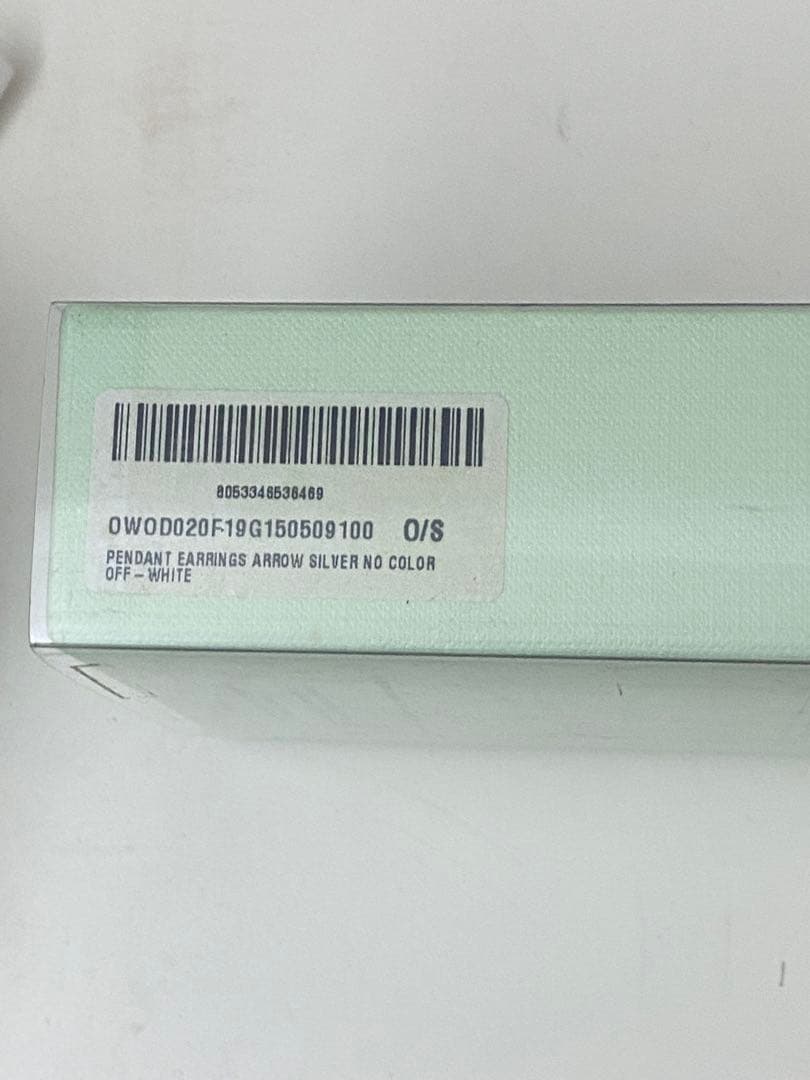 Off-White アロードロップピアス シルバー