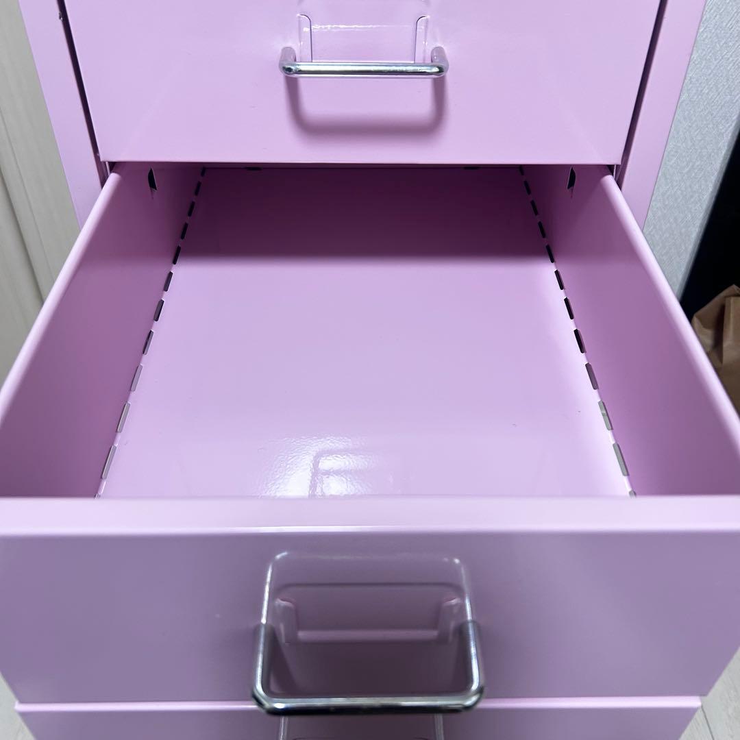 組み立て済　IKEA HELMER ヘルメル 6段チェスト 引き出し　ピンク